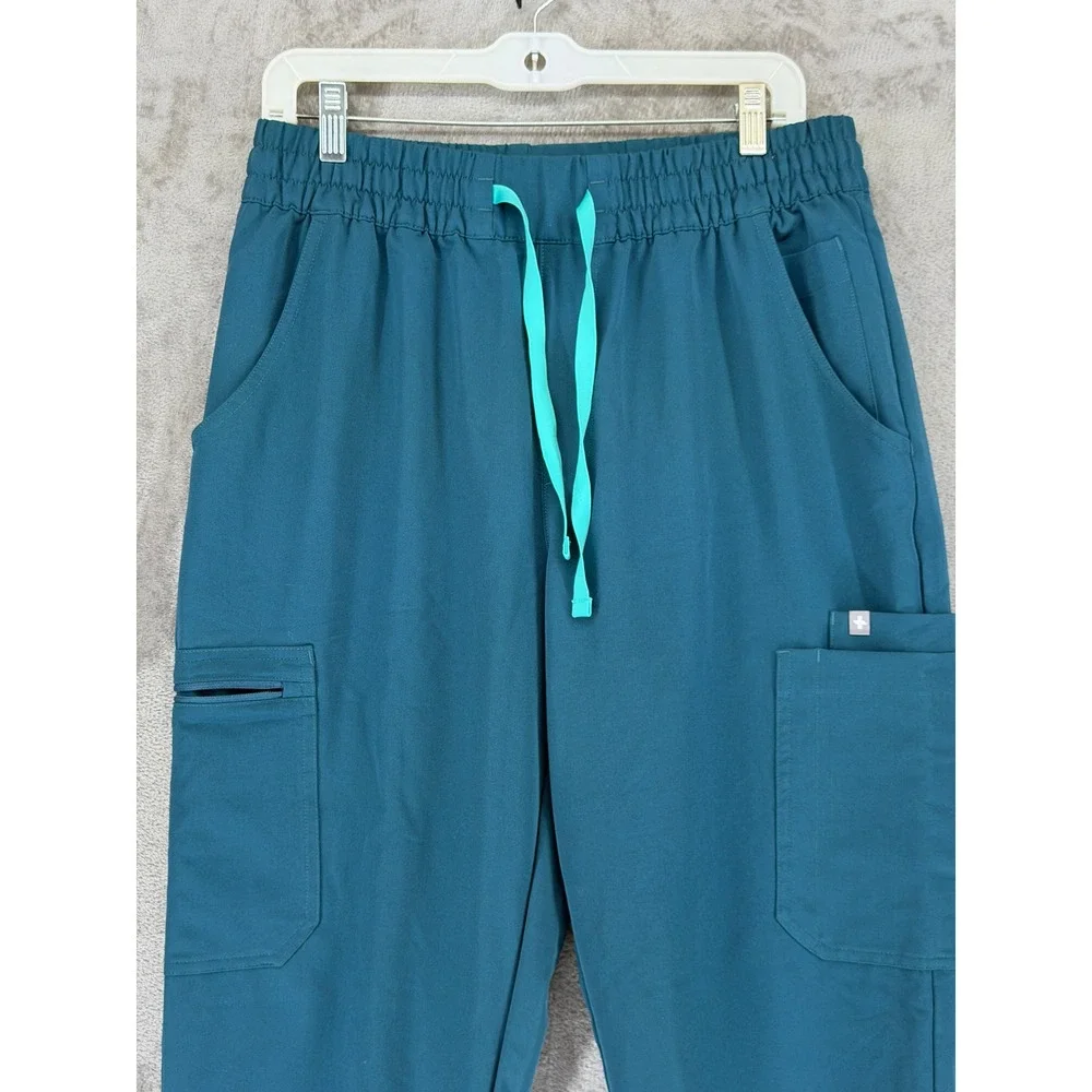 FIGS Zamora Jogger Scrub Pants Teal Blue Medical Uniform 1001100 Mens Small